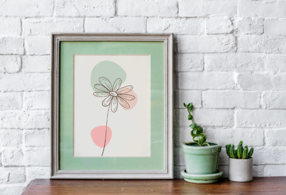Download Floral Line Art Flower SVG Frame - Line art Collection