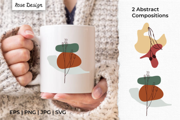 Download Abstract Organic Shapes &amp; Plant Line Art - Line art Collection