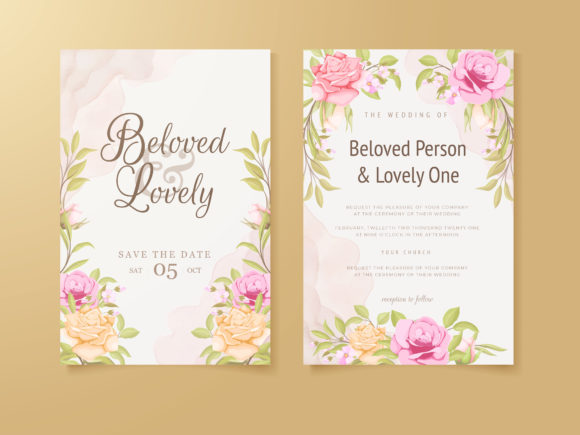 Download Wedding Invitation Card Flower Design - Card Collection