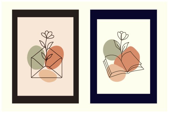 Download Envelope Book Flower Line Art - Line art Collection