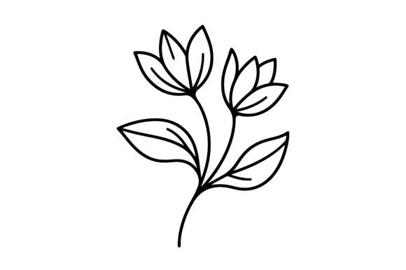 Download Line Art Flower Logo Design Icon Symbol - Line art Collection