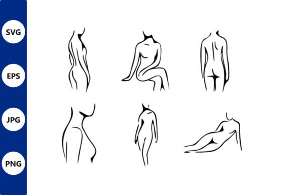 Download Minimalist Female Figure Line Art Set - Line art Collection