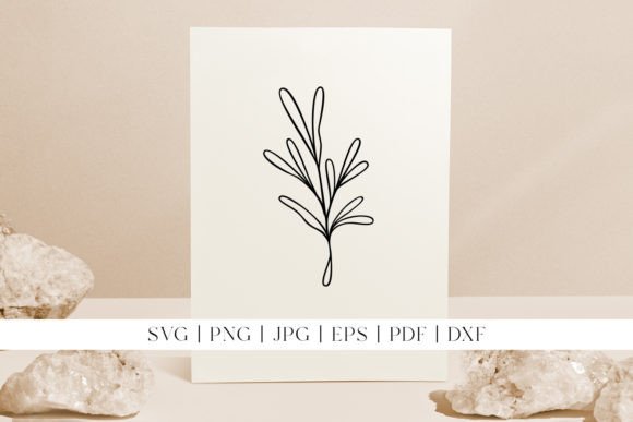 Download Laurel Leaf Line Art | Cute Botanicals - Line art Collection
