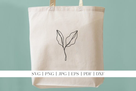 Download Leaf Line Art | Simple Leaves on Branch - Line art Collection