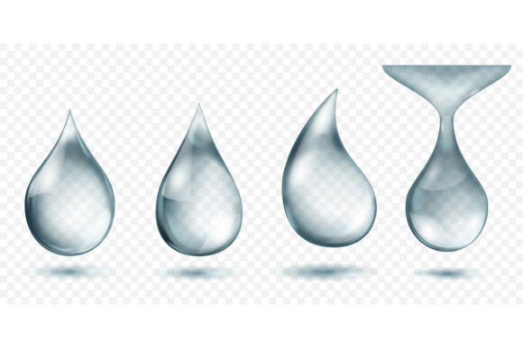 Download Drops of Gray Water with Highlights. - Highlights Collection