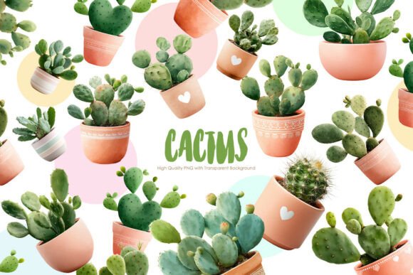 Download Cactus Clipart Bundle | PNG Plants - Premium Resources