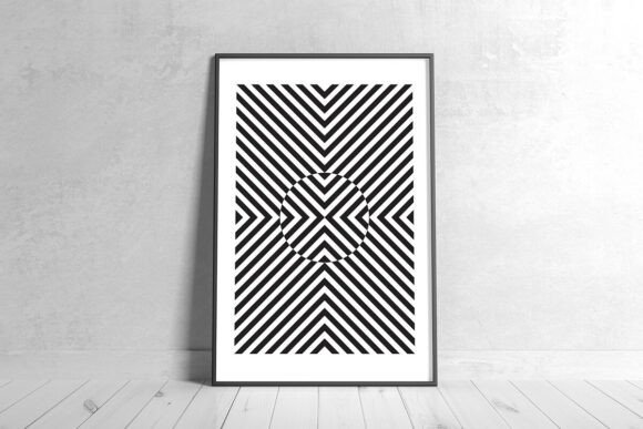 Download Abstract Geometric Line Art Wall Decor - Line art Collection